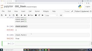 EP03 - Python Stack - Create stack - Using LIFOQueue