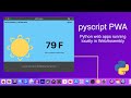 Python + pyscript + WebAssembly: Python Web Apps, Running Locally with pyscript