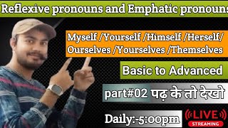 ✅️Reflexive Pronoun |PRONOUN Part-2in English Grammar ByAditya Verma in Hindi |Basic English Grammar