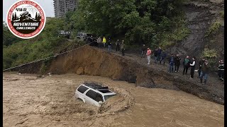 Toyota 4runner  Evacuation  from the raging river/დატბორილი ავტომობილის ევაკუაცია