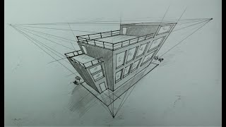 Architecture How To Draw Building in 3 Point Perspective