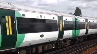 Unusual combination of a class 377 at Clapham Junction