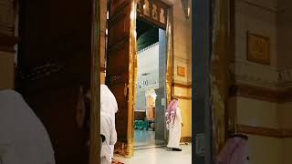 Door of Roza e Rasool  ( s a ) روضہ رسول صلی اللہ علیہ وسلم کا دروازہ