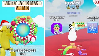 Event World - Winter Wonderland | Snowman - Godlike Elf Pet \u0026 Race Clicker Roblox #83