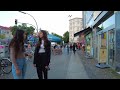 evening walk in berlin germany friedrichshain kreuzberg kottbusser damm admiralbrücke 4k