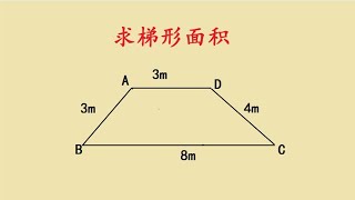 一道小学竞赛题，求梯形面积？尖子生也不会