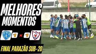 FINAL PEGADA: PAYSANDU X ÁGUIA DE MARABÁ | FINAL PARAZÃO SUB-20 IDA | Gols e Melhores Momentos