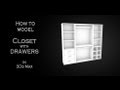 Tutorial: How to model a simple closet with drawers in Autodesk 3Ds Max Tutorial: How to model a simple closet with drawers in Autodesk 3Ds Max