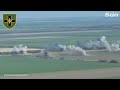 russian unit hiding in trees destroyed by ukrainian artillery strike