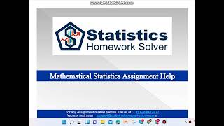 Mathematical Statistics Assignment Help