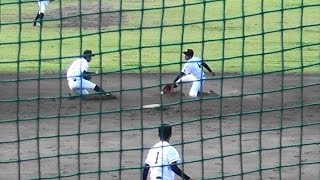 城間理央 選手(与那原中3年)　華麗な守備！　第16回島尻地区中学軟式野球シード権大会決勝ｖｓ長嶺中　H28.4.23　西崎球場