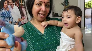 Grandma and Great grandma | A day  with Ammaattu | 6 Months Baby | Sowbhagya Venkitesh |