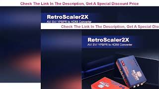 RetroScaler2x AV to HDMI-compatible Converter and Line-doubler For Retro Game Consoles PS2 N64