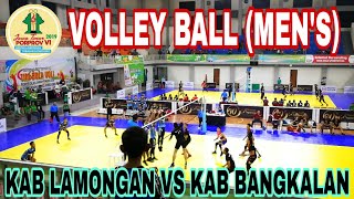 SERUU !!! KABUPATEN LAMONGAN TEKUK KABUPATEN BANGKALAN - PORPROV VI JATIM 2019 (Voli Indoor Putra)