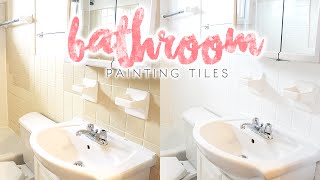 Bathroom Makeover | How to Paint Bathroom Tiles Bathroom Makeover | How to Paint Bathroom Tiles