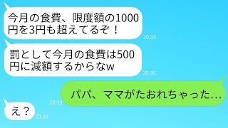 気弱な妻を見下して5年間、毎月1000円の食費しか渡さなかった夫「1円でも多く使ったら罰を受けるぞw」→限界に達した妻が倒れて救急搬送された結果…