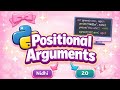 Python Positional Arguments Explained Simply (With Real Example)