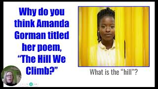 Middle Grade Poetry Lesson: Amanda Gorman's "The Hill We Climb"