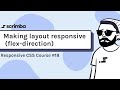 18. Making layout responsive with flex direction - Responsive CSS Tutorial