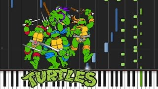 Teenage Mutant Ninja Turtles - Main Theme [Piano Tutorial] (♫)