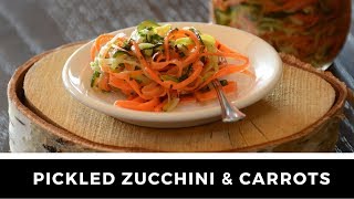 Zesty PICKLED ZUCCHINI \u0026 CARROTS recipe!