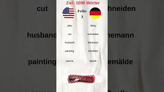 1000 Wörter lernen Folie 3 #deutsch #a1 #b1 ( Deutsch Lernen )
