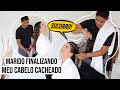 MARIDO FINALIZANDO MEU CABELO CACHEADO | por Jessica Melo