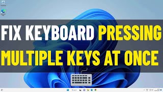 Fix Keyboard Typing Multiple Letters At Once Windows 11 /10 | Solve keyboard typing Extra letters ⌨️