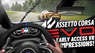 Is This NEW VR Racing Game TOO EARLY ACCESS? // Assetto Corsa Evo VR Impressions