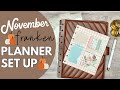 NOVEMBER PLANNER SETUP | THE HAPPY PLANNER - PLANNER MOVE IN - FRANKENPLANNER FRANKEN PLANNER SET UP