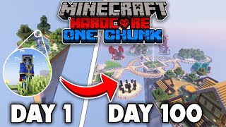 I Survived 100 Days on a SINGLE CHUNK in Minecraft