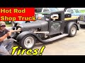 Model A Hot Rod Shop Truck Gets New Front Tires!