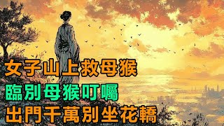 民間故事: 女子山上救母猴，臨別母猴叮囑：出門千萬別坐花轎！