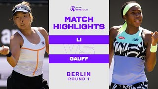 Ann Li vs. Coco Gauff | 2022 Berlin Round 1 | WTA Match Highlights