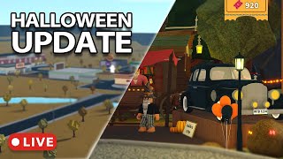 EXPLORING THE BLOXBURG HALLOWEEN UPDATE (LIVE)