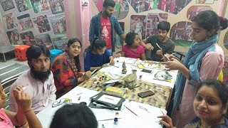 Feather Art workshop by Afreen Khan at Shrei Institute, Aligarh