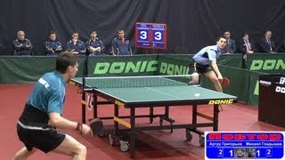 Artur GRIGORYEV vs Mikhail GLADYSHEV 1/8 Russian Premier League Playoff Table Tennis