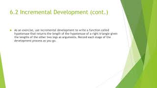 CS 1101 – Programming Fundamentals - Lecture Chapter 6 - Fruitful Functions
