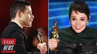 Rami Malek & Olivia Colman Named Best Actor & Actress at 2019 Oscars | THR News