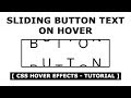 CSS3 Sliding Button Text Animation On Hover  - Pure Html and CSS Button Hover Effects - Tutorial