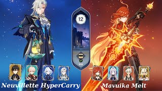 Spiral Abyss 5.3 | C0 Neuvillette Hypercarry \u0026 C0 Mavuika Melt | Floor 12-9⭐| Genshin Impact