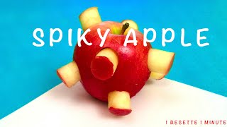 How to Make a Spiky Apple / Food Art, Party Idea, Easy Garnish, Cutting Tricks