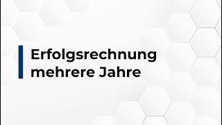 exactfinance.ch - Erfolgsrechnung mehrere Jahre