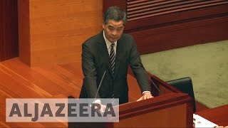 Hong Kong chief executive says no room for independence