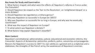 AP European Historiography Napoleon I