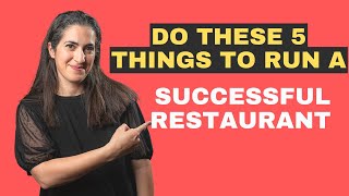 5 Restaurant Business Success Tips  | How to run a Successful Restaurant