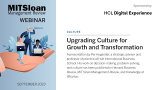 Upgrading Culture for Growth and Transformation