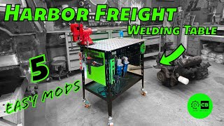 5 EASY Mods For Your CHEAP Welding Table -- Harbor Freight, Vevor or Klutch