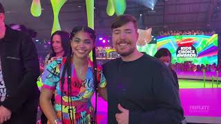 Nickelodeon KCA's with @MrBeastGaming  and other popular Celebrities!! | Part 2