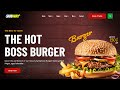 Build A Modern Restaurant Website Using HTML & CSS Only | Burger Website Design